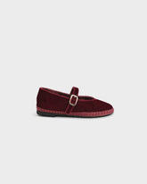 Silk Velvet Mary Jane Slippers |