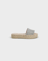 Metallic Weaving Double Sole Slides |