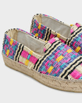 Raffia Pattern Double Sole Espadrilles |