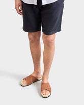 Coarse Woven Canvas Crossed Bands Sandals |