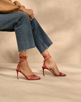 Savana Leather Braided Heels |