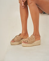 Suede Platforms With Knot |