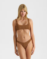 Seersucker Bralette Bikini - Bikinis | 