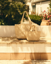 Borsa Zuma Small in Raffia Naturale | 
