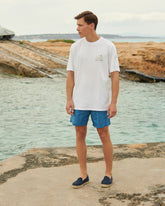 Printed Bandana Patchworks Swim Shorts | 