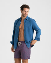 Ciro Printed Recycled Ultra Light Swim Shorts - Luca Rubinacci x Manebí|Collab | 