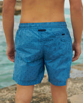 Printed Bandana Patchworks Swim Shorts - Men's Summer Sale|Swimwear | 