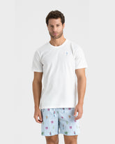 Printed Nylon Swim Shorts - Men's Swimwear | 