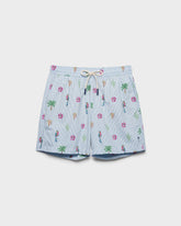 Printed Nylon Swim Shorts - Men's Swimwear | 