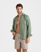 Printed Nylon Swim Shorts - Men's Swimwear | 