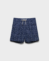 Stone Washed Printed Nylon Swim Shorts - Men's Swimwear | 