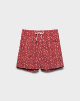 Stone Washed Printed Nylon Swim Shorts - Men's Swimwear | 