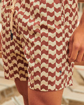 Stone Washed Printed Nylon Swim Shorts | 