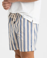 Printed Macro Stripes Swim Shorts - Men's Swimwear | 