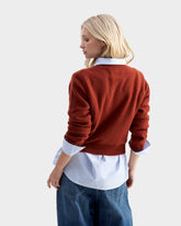 Cashmere Blend Lagoon Crew Neck - Women's Clothing Collection | 