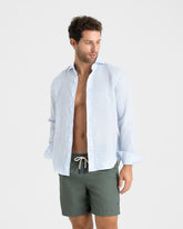 Stone Washed Nylon Swim Shorts - Plain Swimshorts | 