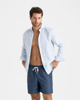 Natural Wool Blend Swim Shorts | 