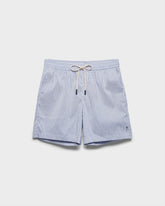 Recycled Polyester And Linen Blend Swim Shorts - Men's Swimwear | 