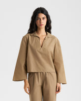 Cotton Popeline Cabo Shirt - Women’s Tops & Shirts | 