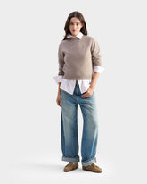 Cashmere Blend Lagoon Crew Neck - Women's Clothing Collection | 