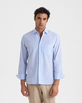 Cotton Seersucker Panama Shirt - Men’s Shirts | 