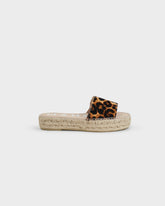 Calf Hair Double Sole Slides - Women’s Sandals | 