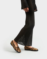 Calf Hair Venetian Slippers | 