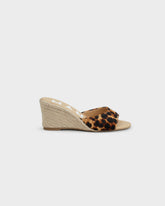 Calf Hair Mule Wedge Espadrilles - Wedge Espadrilles | 