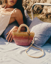 Multicolor Raffia Panier Mini | 