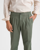 Blend Cotton Gabardine Portofino Trousers | 