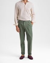 Blend Cotton Gabardine Portofino Trousers - Men’s Clothing | 