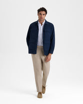 Blend Cotton Gabardine Sorrento Trousers - Men’s Clothing | 