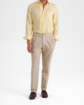 Blend Cotton Gabardine Portofino Trousers - Men’s Clothing | 