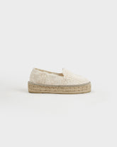 Cotton Crochet Double Sole Espadrilles - Women’s Espadrilles | 