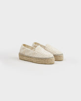 Cotton Crochet Double Sole Espadrilles - Women’s Espadrilles | 