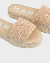 Raffia Stripes Double Sole Slides | 