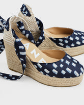 Espadrillas con Zeppa in Seta | 