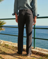 Irish Linen Savana Trousers Belt - Men's Summer Sale | 