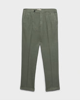 Pantaloni Savana In Lino Irlandese Con Cintura - Abbigliamento Uomo | 