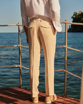Irish Linen Savana Trousers Belt - Men's Summer Sale | 