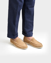 Suede Moccasin Loafers - Men's Shoes | 