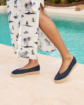 Suede Ballet Flat Espadrilles - Women’s Espadrilles | 