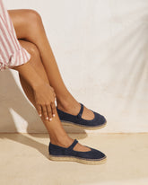 Suede Mary Jane Espadrilles | 