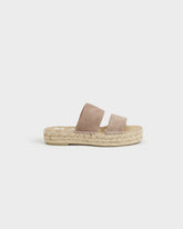 Suede Double Sole<br />Two Bands Sandals - Women’s Sandals | 