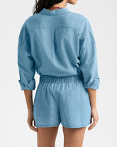 Linen Blend Chambray Bahia Shorts | 