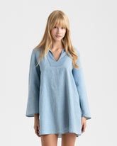Linen Blend Chambray Cabo Dress - Women’s Dresses | 