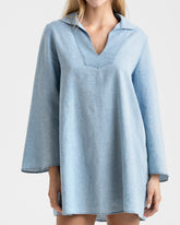 Linen Blend Chambray Cabo Dress - Women’s Dresses | 