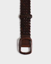Leather Woven Belt - Women's Belts | 