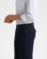 Woven Linen Sorrento Trousers - Men’s Clothing | 