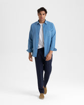 Woven Linen Portofino Trousers - Men’s Clothing | 